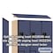 Salsbury Industries 2 Tier 'S' Designer Locker, 54"Wx76"Hx18"D, 6 Door, Blue 18-27368BLU - alternate 2